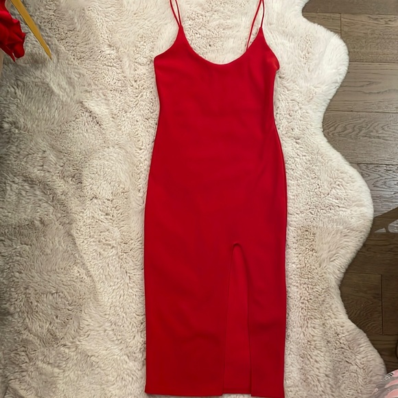 Missguided fitted dress w/ thigh slit - Picture 3 of 7